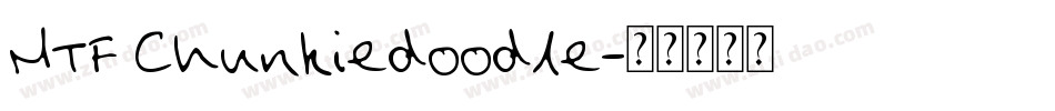 MTF Chunkiedoodle字体转换